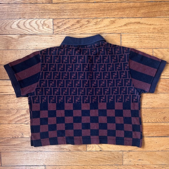 FENDI MARE Vintage 90s FF Zucca Polo - Picture 15 of 15